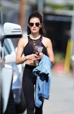 LUCY HALE Leaves a Gym in Los Angeles 07/09/2018