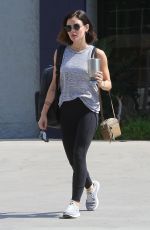 LUCY HALE Leaves a Gym in Studio City 07/18/2018