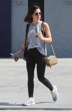 LUCY HALE Leaves a Gym in Studio City 07/18/2018