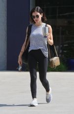 LUCY HALE Leaves a Gym in Studio City 07/18/2018