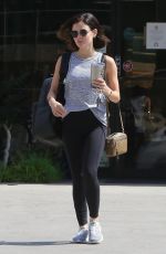 LUCY HALE Leaves a Gym in Studio City 07/18/2018