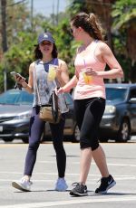 LUCY HALE Leaves a Gym in Studio City 07/20/2018