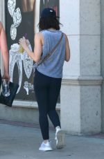 LUCY HALE Leaves a Gym in Studio City 07/20/2018