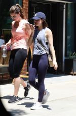 LUCY HALE Leaves a Gym in Studio City 07/20/2018