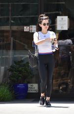 LUCY HALE Out for a Coffee in Studio City 07/21/2018