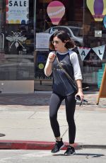 LUCY HALE Out for Coffee in Los Angeles 07/17/2018