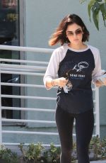 LUCY HALE Out for Coffee in Los Angeles 07/17/2018