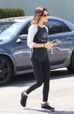 LUCY HALE Out for Coffee in Los Angeles 07/17/2018