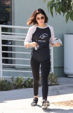 LUCY HALE Out for Coffee in Los Angeles 07/17/2018