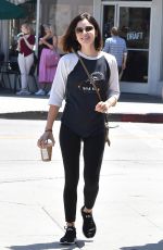 LUCY HALE Out for Coffee in Los Angeles 07/17/2018