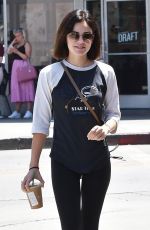LUCY HALE Out for Coffee in Los Angeles 07/17/2018