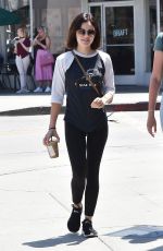 LUCY HALE Out for Coffee in Los Angeles 07/17/2018