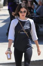 LUCY HALE Out for Coffee in Los Angeles 07/17/2018