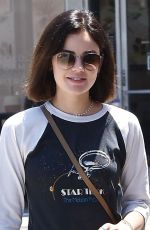 LUCY HALE Out for Ice Coffees in Studio City 07/17/2018