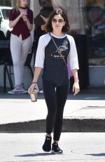 LUCY HALE Out for Ice Coffees in Studio City 07/17/2018