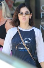 LUCY HALE Out for Ice Coffees in Studio City 07/17/2018