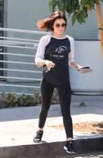 LUCY HALE Out for Ice Coffees in Studio City 07/17/2018