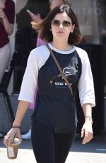 LUCY HALE Out for Ice Coffees in Studio City 07/17/2018