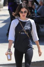 LUCY HALE Out for Ice Coffees in Studio City 07/17/2018