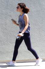 LUCY HALE Out for Iced Coffees in Studio City 07/20/2018