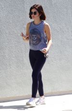 LUCY HALE Out for Iced Coffees in Studio City 07/20/2018