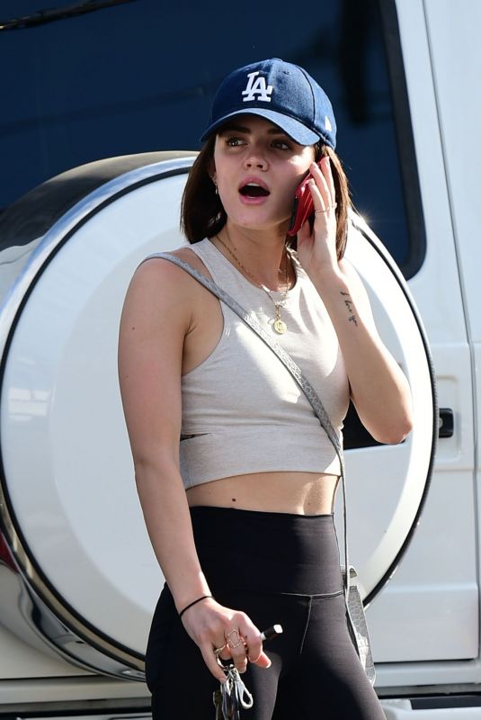 LUCY HALE Out Shopping in Los Angeles 07/11/2018