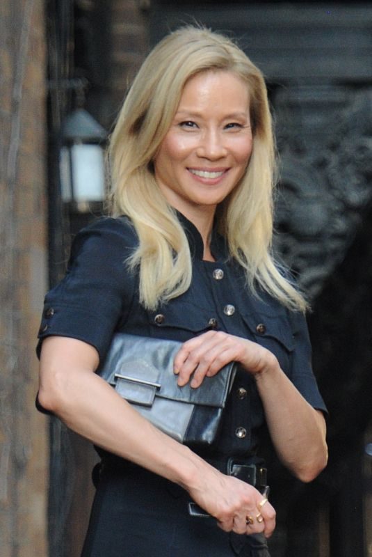 LUCY LIU on the Set of Elementary in New York 07/13/2018