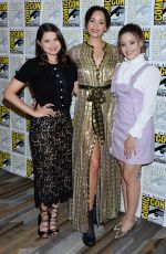 MADELEINE MANTOCK at Charmed Photocall at Comic-con in San Diego 07/19/2018