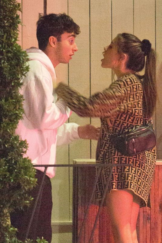 MADISON BEER and Zack Bia Throes of a Heated Argument Out in Los Angeles 07/09/2018