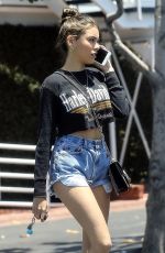 MADISON BEER in Cutoff Shorts at Fred Segal in West Hollywood 07/12/2018
