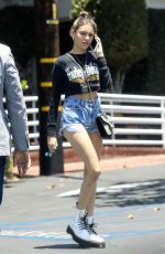 MADISON BEER in Cutoff Shorts at Fred Segal in West Hollywood 07/12/2018