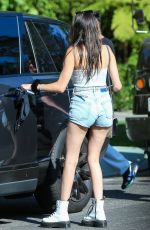 MADISON BEER in Denim Shorts Out in Beverly Hills 07/06/2018