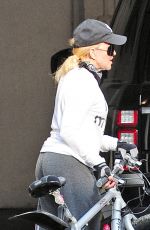 MADONNA Out on Her Bike in London 07/11/2018