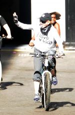 MADONNA Out on Her Bike in London 07/11/2018