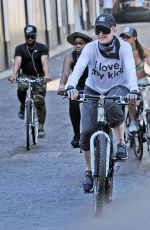 MADONNA Out on Her Bike in London 07/11/2018
