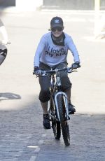 MADONNA Out on Her Bike in London 07/11/2018