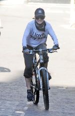 MADONNA Out on Her Bike in London 07/11/2018