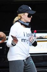 MADONNA Out on Her Bike in London 07/11/2018