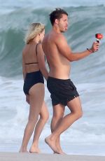 MARGOT ROBBIE in Swimsuit on the Beach in Costa Rica 07/18/2018