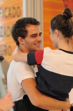 MARTINA STOESSEL and Pepe Barros at Airport in Madrid 07/04/2018