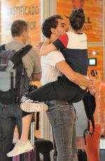 MARTINA STOESSEL and Pepe Barros at Airport in Madrid 07/04/2018