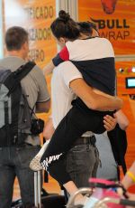 MARTINA STOESSEL and Pepe Barros at Airport in Madrid 07/04/2018