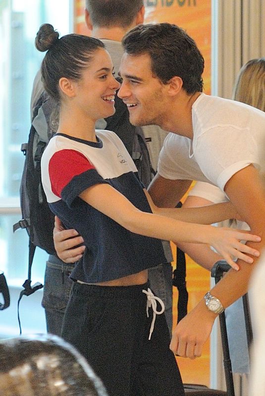 MARTINA STOESSEL and Pepe Barros at Airport in Madrid 07/04/2018