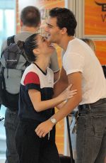 MARTINA STOESSEL and Pepe Barros at Airport in Madrid 07/04/2018