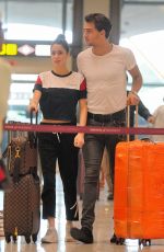MARTINA STOESSEL and Pepe Barros at Airport in Madrid 07/04/2018