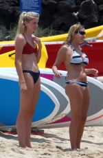 MASON and CAMILLE GRAMMER in Bikinis on the Beach in Hawaii 07/04/2018