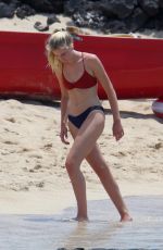 MASON and CAMILLE GRAMMER in Bikinis on the Beach in Hawaii 07/04/2018