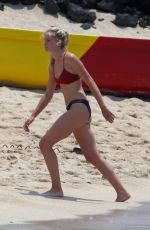 MASON and CAMILLE GRAMMER in Bikinis on the Beach in Hawaii 07/04/2018