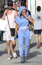 MELANIE BROWN Shopping on Melrose Avenue in West Hollywood 07/10/2018