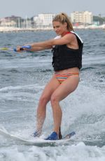 MICHELLE and AURORA HUNZIKER Water Skiing in Milano Marittima 07/06/2018